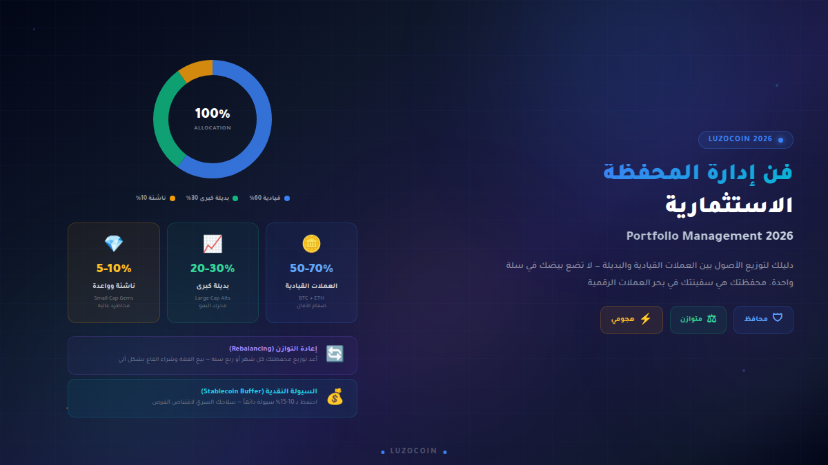 فن إدارة المحفظة الاستثمارية 2026 كيف توزع أصولك بذكاء